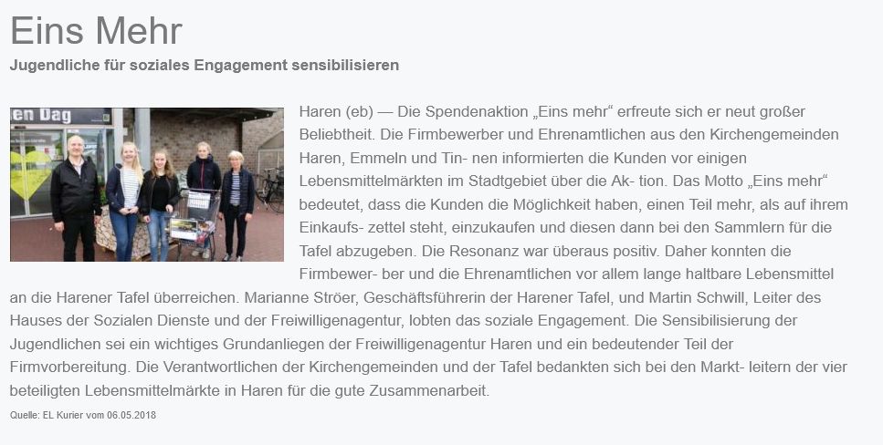 2018 Eins mehr